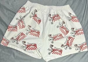 Vintage Maryland Terrapins Terps NCAA White Shorts Sz M